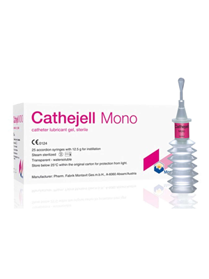 Cathejell Mono Sterile Water-Soluble Clear Lubricant Gel - Box/25