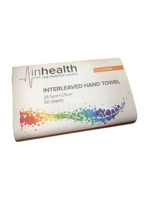 Interleaved Hand Towel Slimline, inhealth™ 29.5cm x 19cm