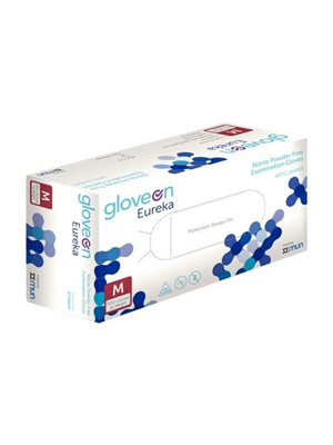 Gloveon Eureka Powder Free Nitrile Exam Gloves Medium